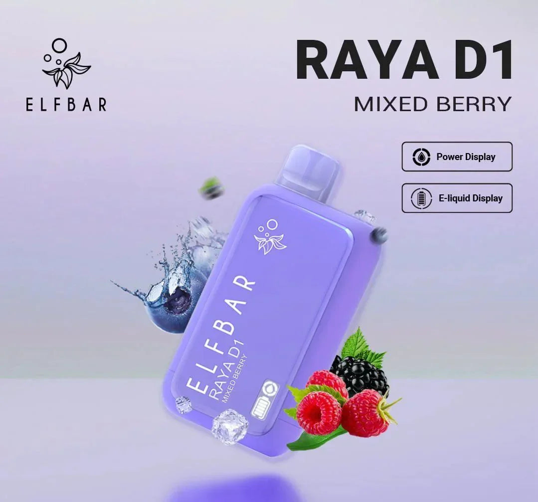 ELF BAR RAYA D1 – Mixed Berry - Vape Shop Gurgaon