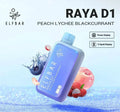 ELF BAR RAYA D1 – Peach Lychee Blackcurrant - Vape Shop Gurgaon