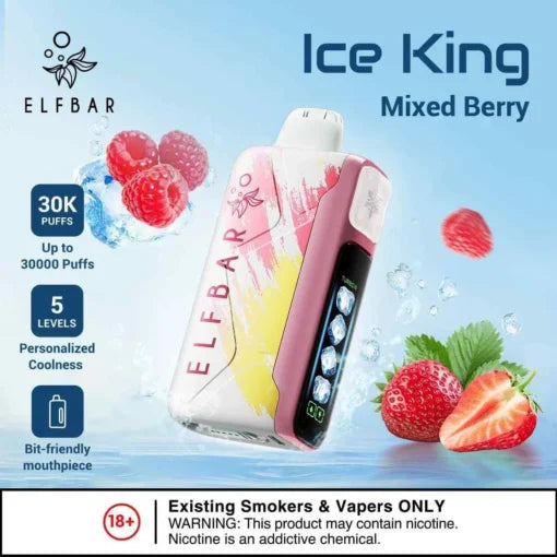 Elf Bar Ice King – Mixed Berries – 30K - Vape Shop Gurgaon