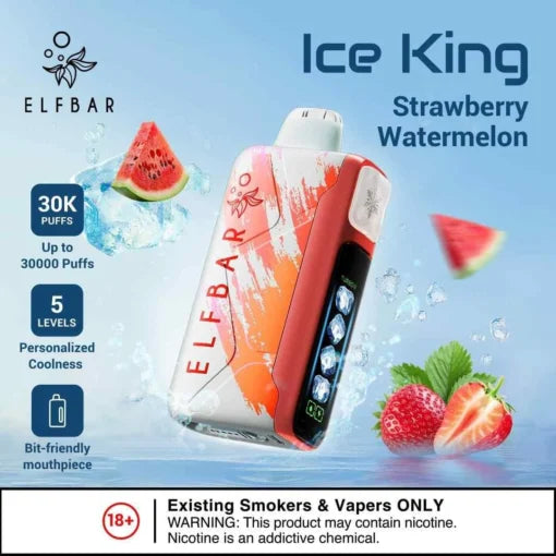 Elf Bar Ice King – Strawberry Watermelon – 30K - Vape Shop Gurgaon