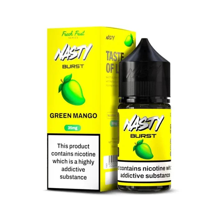 Nasty Burst Nic salts – Green Mango - Vape Shop Gurgaon