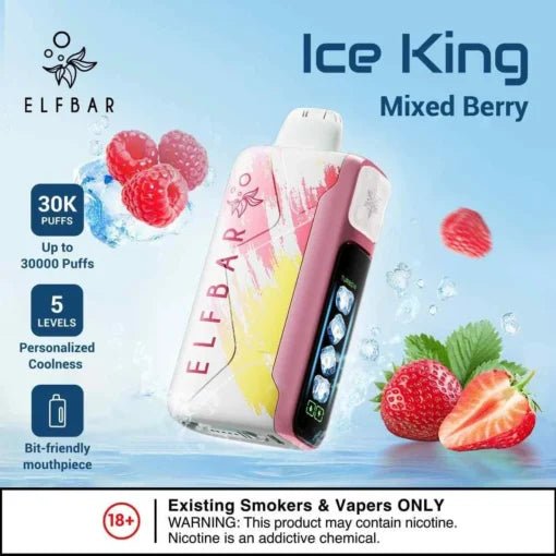 Elf Bar Ice King – Mixed Berries 30K - Vape Shop Gurgaon