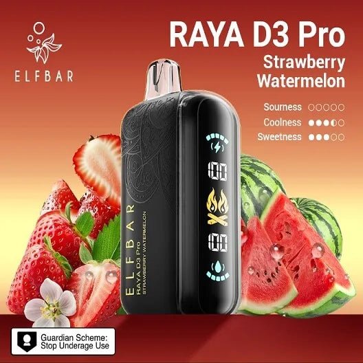 Elf Bar Raya D3 Pro – Strawberry Watermelon - Vape Shop Gurgaon