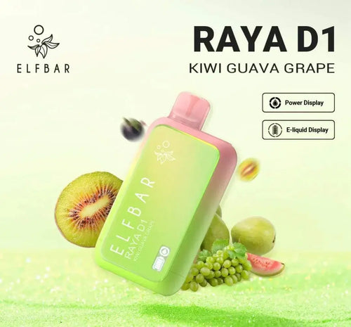 ELF BAR RAYA D1 – Kiwi Guava Grape - Vape Shop Gurgaon