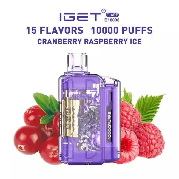 IGET FLARE B10000 – Cranberry Raspberry ice - Vape Shop Gurgaon