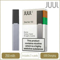 Vapeshopgurgaon JUUL2 Starter Kit with two pods, compact vape device with sleek design, on a neutral background.